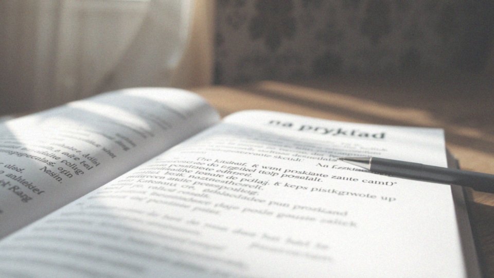 Jakie są zasady pisowni dla 'na przykład'?