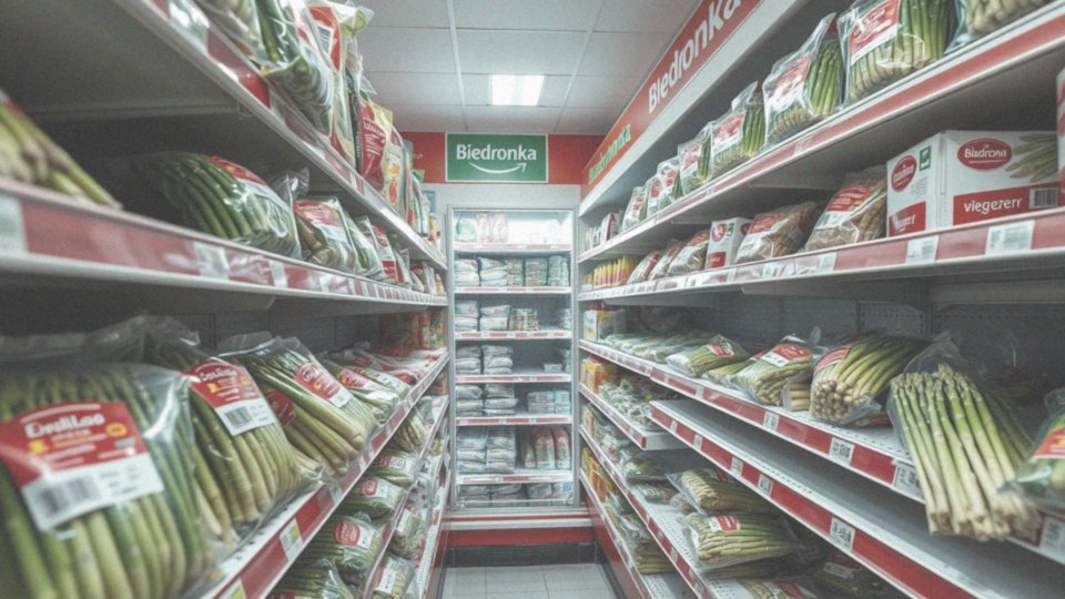 Jakie są ceny mrożonych szparagów w Biedronce?
