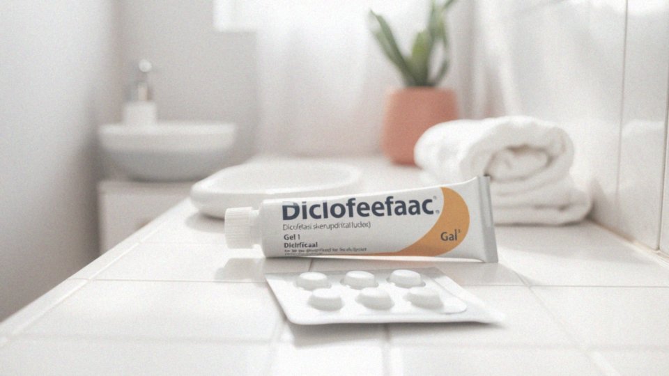 W jakiej postaci dostępny jest diklofenak i jak działa miejscowo?